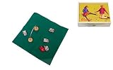 Vilac - Coffret d'Osselets en metal + tapis de jeu