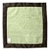 SwaddleDesigns Swaddle Designs Baby Lovie-White Fuzzy Blanket With Brown Satin Trim
