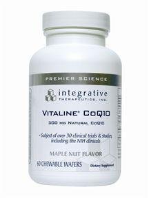 Integrative Therapeutics Coq10 300mg, Maple Nut Flavor, 60 Chewable Wafers