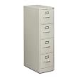 510 Series Four-Drawer, Full-Suspension File, Letter, 52h x25d, Light Gray