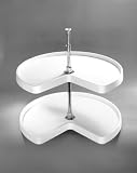 18'' Kidney Shaped 2 Tier Shelves