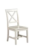 Anna Chair Antique White (Antique White) (36.25H x 17.25W x 20.75D)