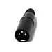NEW XLR BLACK MALE Cable Connector for Microphone/Mic