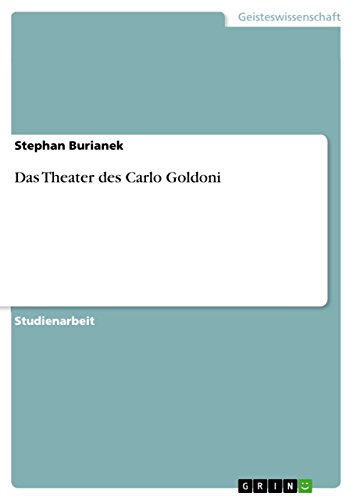Das Theater des Carlo Goldoni (German Edition)