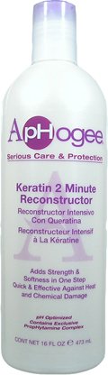 Aphogee Intensive Two Minute Keratin Reconstructor Restores Softness & Elasticity & Repairs Damaged Hair 16oz/473ml
