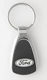 Ford Chrome/Black Teardrop Keychain Made In USA!