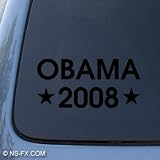 OBAMA 2008 - Political - Car, Truck, Notebook, Vinyl Decal Sticker #1166 | Vinyl Color: Black