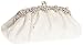 SONDRA ROBERTS NEW YORK Satin Clutch with Crystals