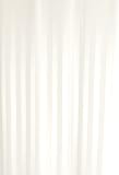 White Satin Stripe W 180 X L 240 Extra Long Polyester Fabric Shower Curtain with Weighted Hem