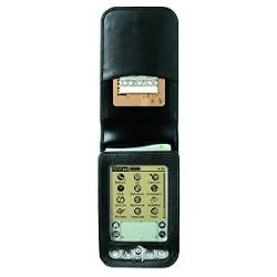 PalmOne i705 Leather Belt Clip Case (Black)