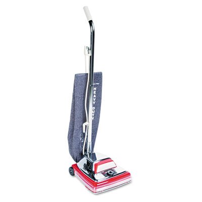 Heavy-Duty Commercial Upright Vacuum 175 lbs ChromeRed