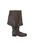 Mens large-cuff pirate boot
