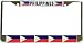 Philippines Filipino Flag Chrome License Plate Frame Holder