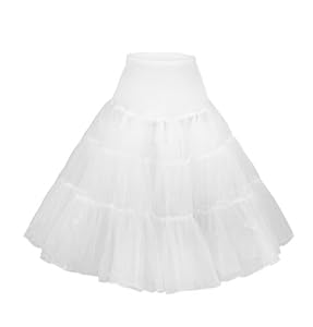 Flora Women's 50s Vintage Rockabilly Petticoat, 25