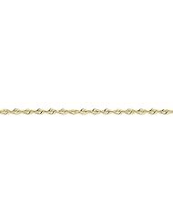 10k Yellow Gold 24in 2.55mm D/C Extra-Lite Rope Necklace Chain. Metal Wt- 8.57g