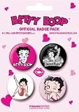 Betty Boop - Merchandise - 4 Piece Button / Pin Set (1.5" in diameter each)