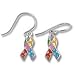 Autism Awareness Enamel Ribbon Charm Earrings