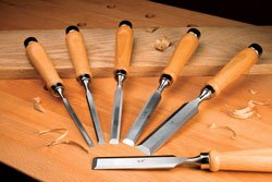 Click To 6 PIECE CHISEL SET By Peachtree Woodworking - PW3591 Details... 6 PIECE CHISEL SET By Peachtree Woodworking - PW3591