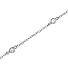 Amazon Collection 925 Sterling Silver Round AAA Cubic Zirconia Station Necklace