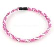 Hurricane Power / Twister Titanium Necklace Energy Balance Pink/white 18"