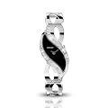Seksy by Sekonda Ladies Black Sparkle Dial Crystal Stone Set Bracelet Watch 4276 + Free Pendant Gift