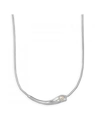 MMA Silver - 16.5 inch Calla Lily Necklace