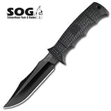 31lU9n6jT8L. SL160  SOG Specialty Knives & Tools E37S N SEAL Pup Elite Straight TiNi Blade with Nylon Sheath, Black