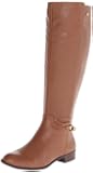 AK Anne Klein Women's Kacey Wide Calf Leather Riding Boot