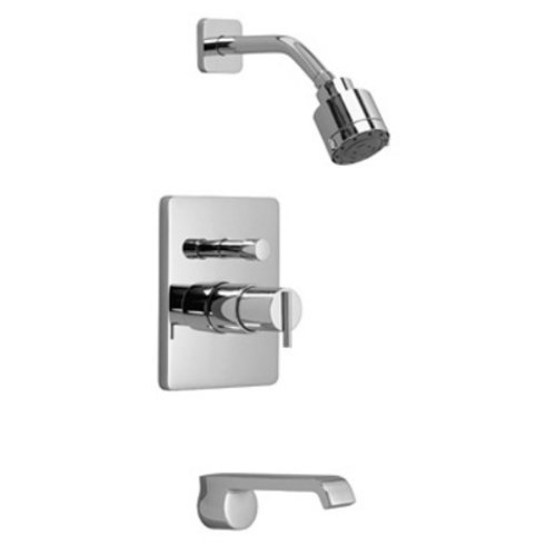 Jado 831401144 Glance Pressure Balance Tub and Shower Set Brushed