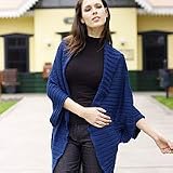 100% alpaca wool wrap, 'Bluebells'