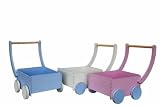 Pastel Toys White Wooden Push Cart