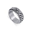 Sterling Silver Mens Spinning Band Ring