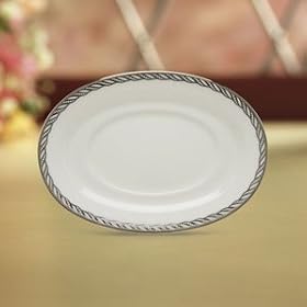 Serpentine Platinum Sauce Boat Stand by Lenox China by Lenox China
