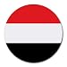 Yemen Flag Round Mouse Pad
