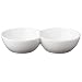 2-Section Dish - White