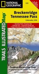 Buy Trails Illustrated Breckenridge Tennessee Pass Colorado Trail Map by National Geographic /Trails Illustrated