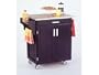 Home Styles 32.5x36x18.75 Create-a-Cart Black Cuisine Cart, Stainless Steel Top.