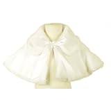 Toddler Little Girls Clothing IVORY FAUX FUR CAPE Shrug SWEET KIDS Girl 2T-12