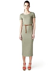 Limited Collection Scoop Neck Belted Dress with Modal