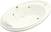 72 X 46 Drop In Acrylic Whirlpool With Heater Purist Biscuit