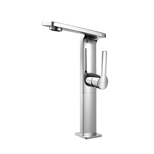 Kraus KEF-15400CH Novus Single Lever Vessel Bathroom Faucet, Chrome