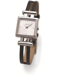 Kenneth Cole New York 2-Hand Black Leather Womens watch #KC2650