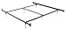 King Metal Bed Frame with Adjustable Glides with Headboard and Foot Board Attachments