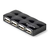 4PORT USB 2.0 Mobile Hub Black .