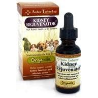 Kidney Rejuvenator - All-Natural Organic Renal Support w Antioxidants for Pets (1oz) by Amber Technology