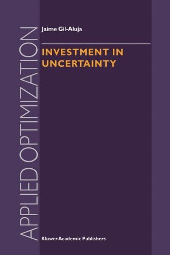 Investment in Uncertainty (Applied Optimization) On Sale