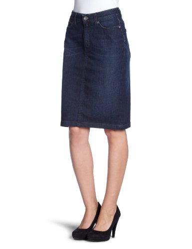 Tommy Hilfiger Damen Rock/ Knielang  1M87601798 / PARIS SKIRT AGANO BLUE, Gr. 34 (XS), Bla Preisvergleich