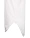 Men's Hip Hop Longline T-shirt (XL, White Solid)
