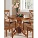 Kitchen & Housewares : Round Pedestal Dining Table (Cottage Oak) (30"H x 42"W x 42"D)