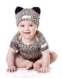 2pc Bodysuit and Hat Set - (CHEETAH) Animal Prints Funky Baby Clothes